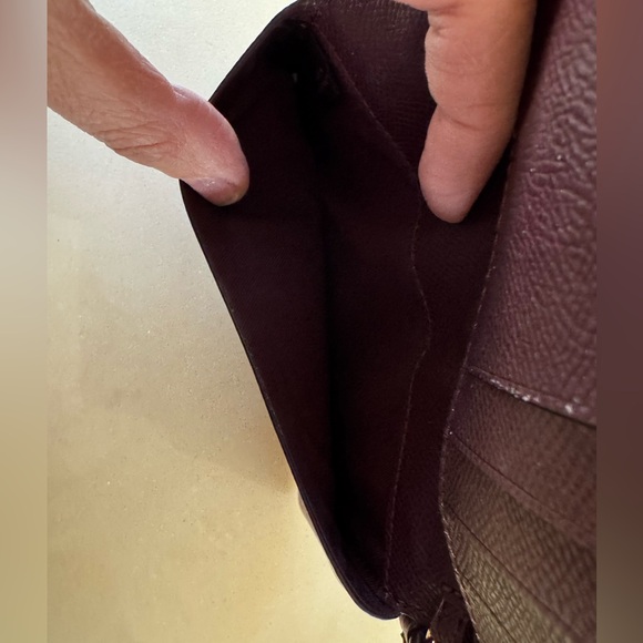 EUC COACH PEBBLED LEATHER BUTTON CLOSURE BIFOLD WRISTLET WALLET - Picture 10 of 11